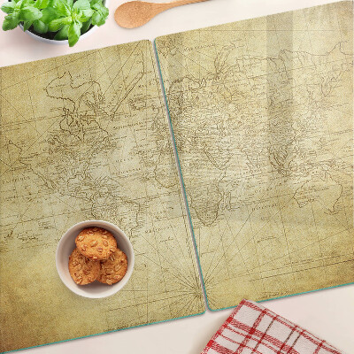 Schneidebrett Karte der alten Welt