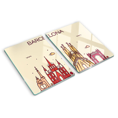 Schneidebrett glas Barcelona und seine Architektur