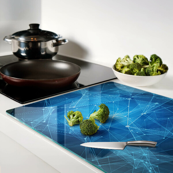 Schneidebrett mit abstraktem geometrischem Muster