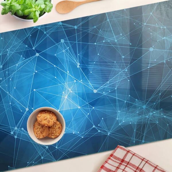 Schneidebrett mit abstraktem geometrischem Muster