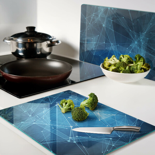 Schneidebrett mit abstraktem geometrischem Muster