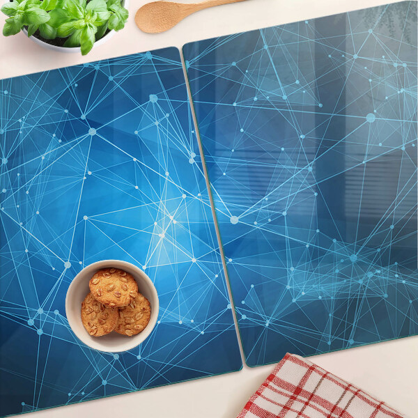 Schneidebrett mit abstraktem geometrischem Muster