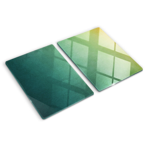 Schneidebrett Gradientenreflexionen im Fenster