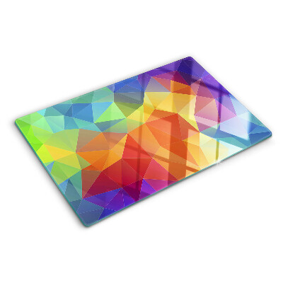 Schneidebrett Die Geometrie farbiger Dreiecke