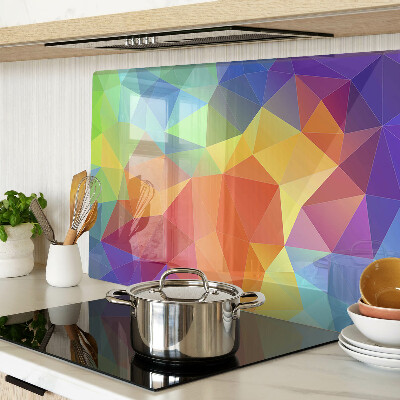 Schneidebrett Die Geometrie farbiger Dreiecke