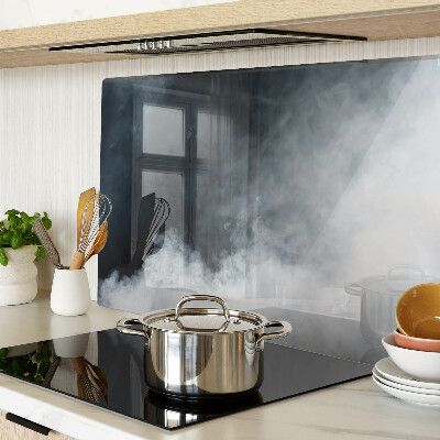 Glas schneidebrett Nebel und Fenster