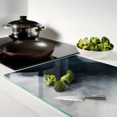 Glas-Schneidebrett mit Motiv Nebel und Fenster