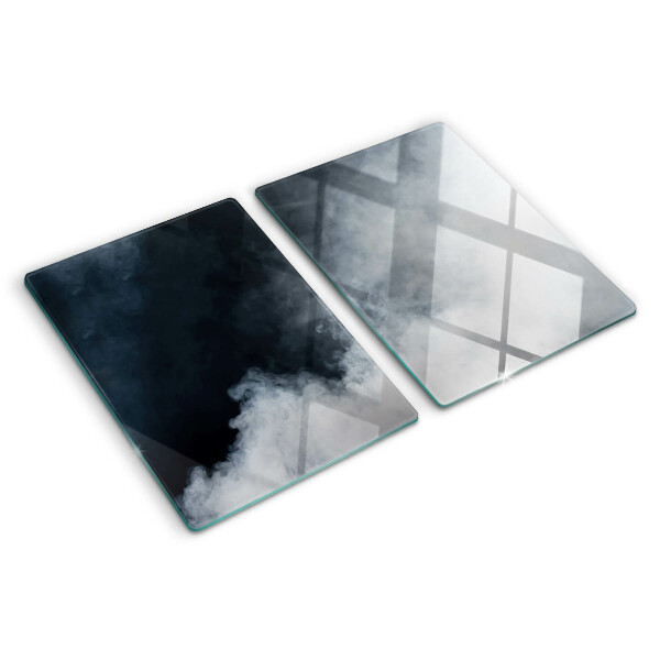 Glas schneidebrett Nebel und Fenster