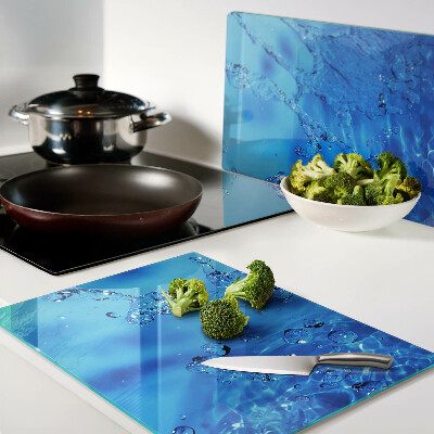 Schneidebrett Wasser- und Luftblasen