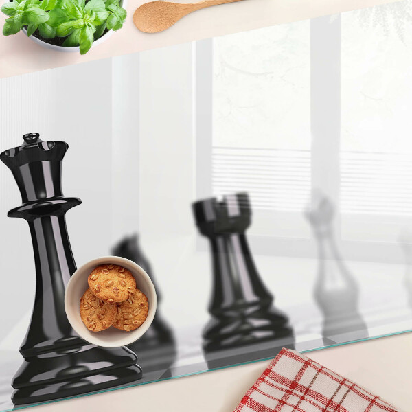 Schneidebrett Schach, König und Turm