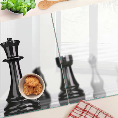 Schneidebrett Schach, König und Turm