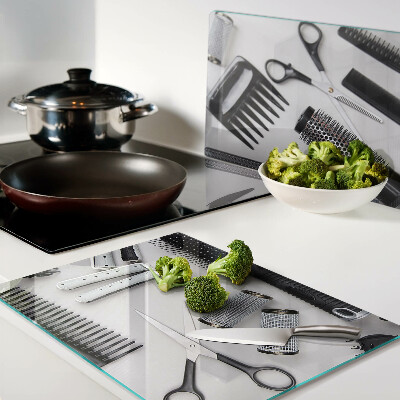 Glas-Schneidebrett für Friseursalon oder Friseurarbeitsplatz