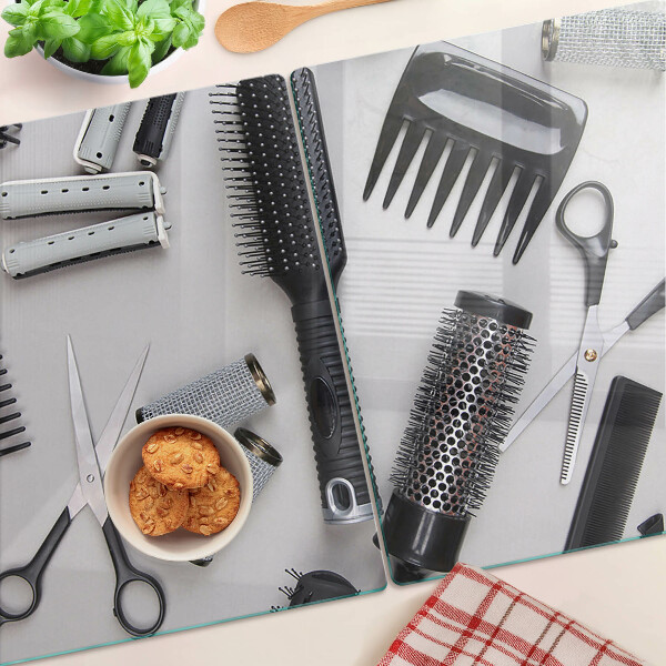Glas-Schneidebrett für Friseursalon oder Friseurarbeitsplatz