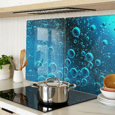 Schneidebrett glas Blasen im Wasser