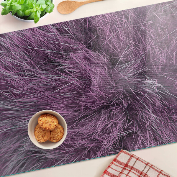 Glas schneidebrett Lila Fell