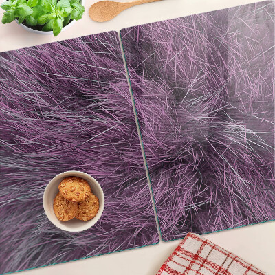 Glas schneidebrett Lila Fell