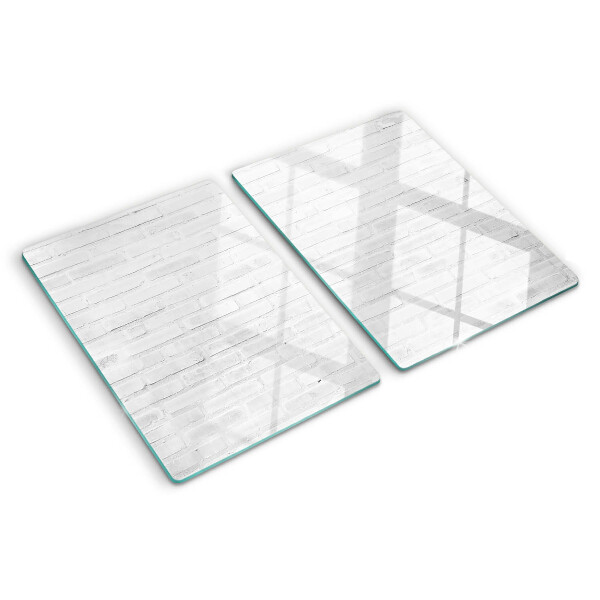 Schneidebrett mit Motiv einer Backsteinmauer im minimalistischen Stil