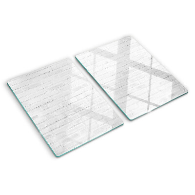Schneidebrett mit Motiv einer Backsteinmauer im minimalistischen Stil
