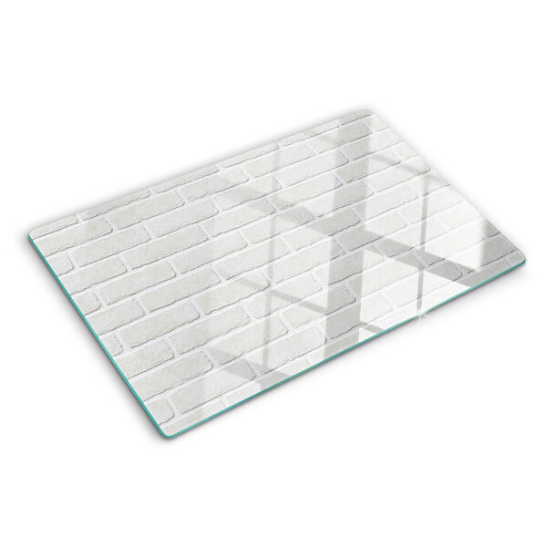 Schneidebrett glas Ziegelmauer