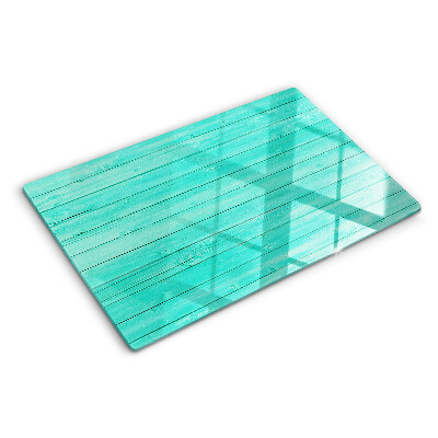 Schneidebrett glas Türkisfarbene Dielen