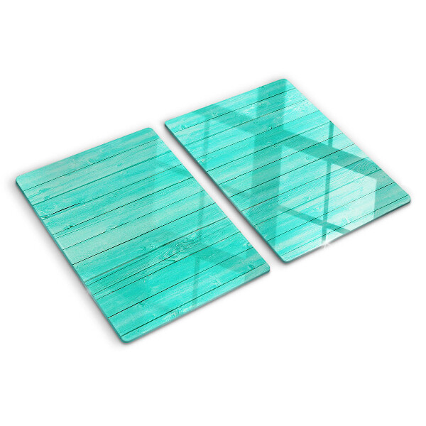 Schneidebrett glas Türkisfarbene Dielen