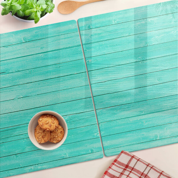 Schneidebrett Glas in türkisfarbener Optik passend für Dielen