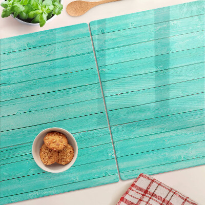 Schneidebrett glas Türkisfarbene Dielen