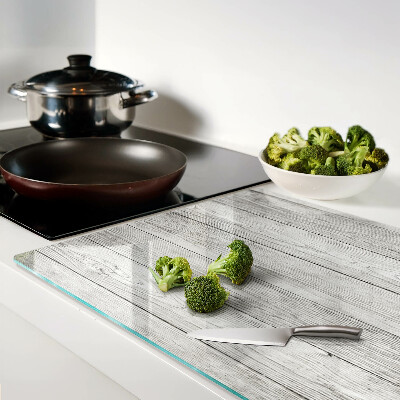 Schneidebrett aus Holz in Grautönen