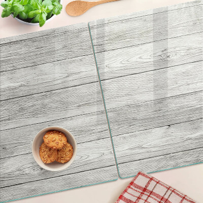 Schneidebrett aus Holz in Grautönen