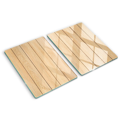 Schneidebrett glas Hellfarbenes Holzbrett