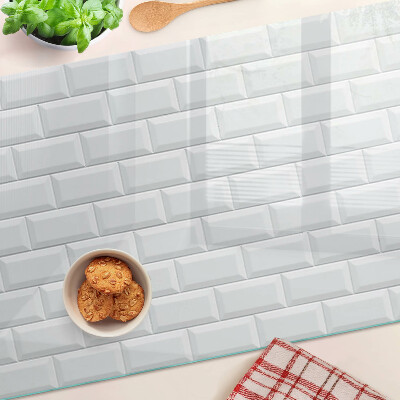 Schneidebrett mit Ziegelmauer-Design