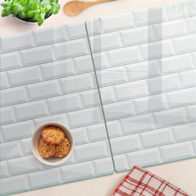 Schneidebrett mit Ziegelmauer-Design