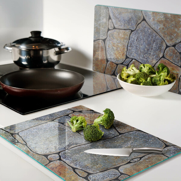 Glas schneidebrett Steinmuster mit Textur