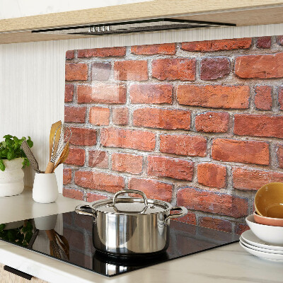 Schneidebrett glas Ziegelmauer