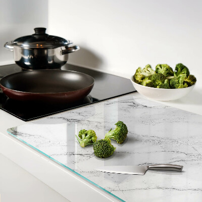 Glas-Schneidebrett mit Marmormuster