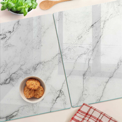 Glas-Schneidebrett mit Marmormuster