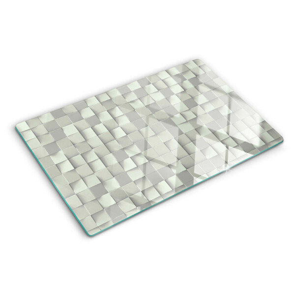 Schneidebrett Mosaik in Grautönen