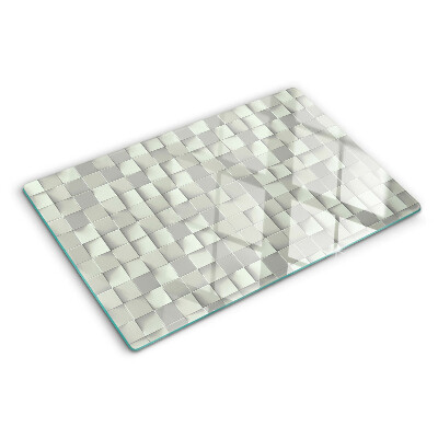 Schneidebrett Mosaik in Grautönen