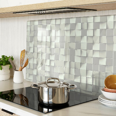 Schneidebrett Mosaik in Grautönen