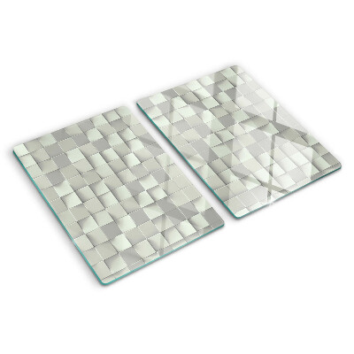 Schneidebrett Mosaik in Grautönen