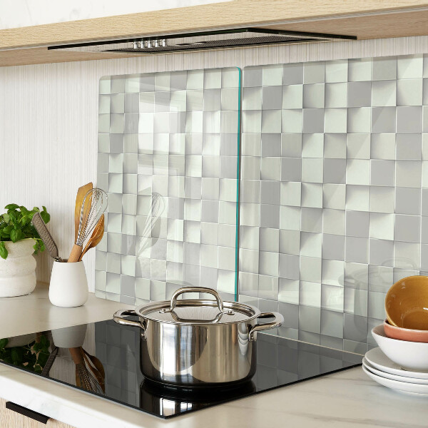 Schneidebrett Mosaik in Grautönen