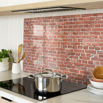 Glas schneidebrett Ziegelmauer