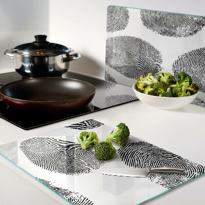 Schneidebrett Fingerabdrücke