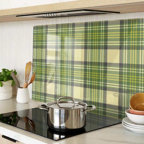 Schneidebrett Glas mit Karomuster