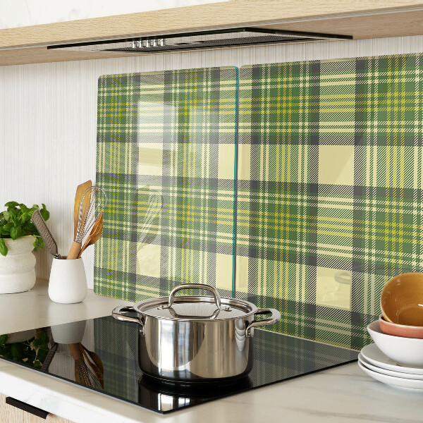 Schneidebrett Glas mit Karomuster