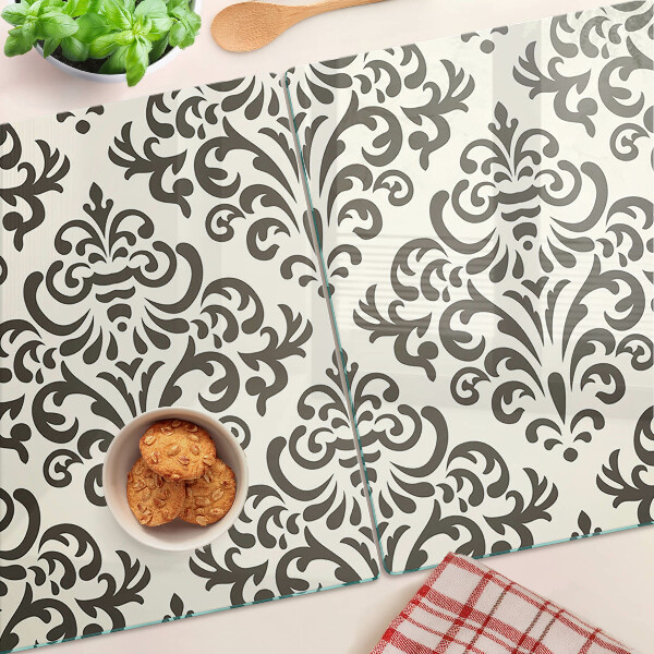 Schneidebrett Pflanzenmuster im Barockstil