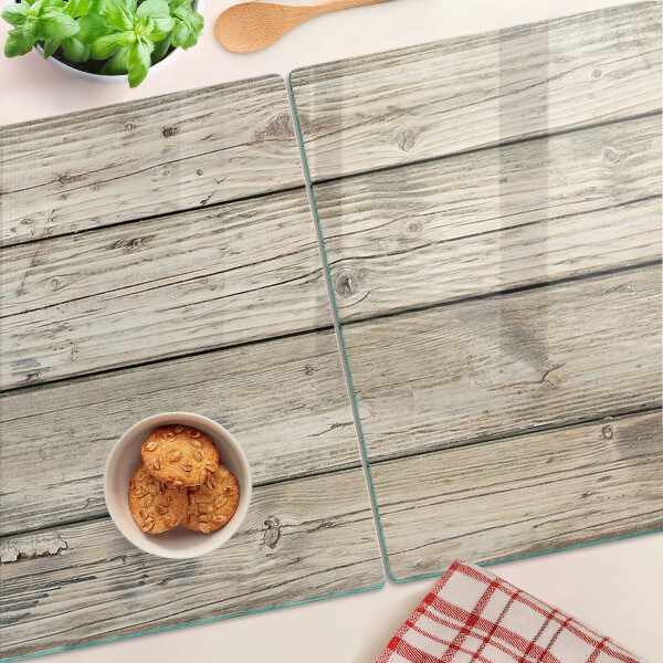 Glas schneidebrett Holzbrett im rustikalen Stil