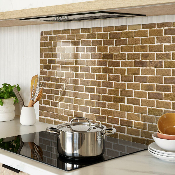 Schneidebrett glas Ziegelmauer