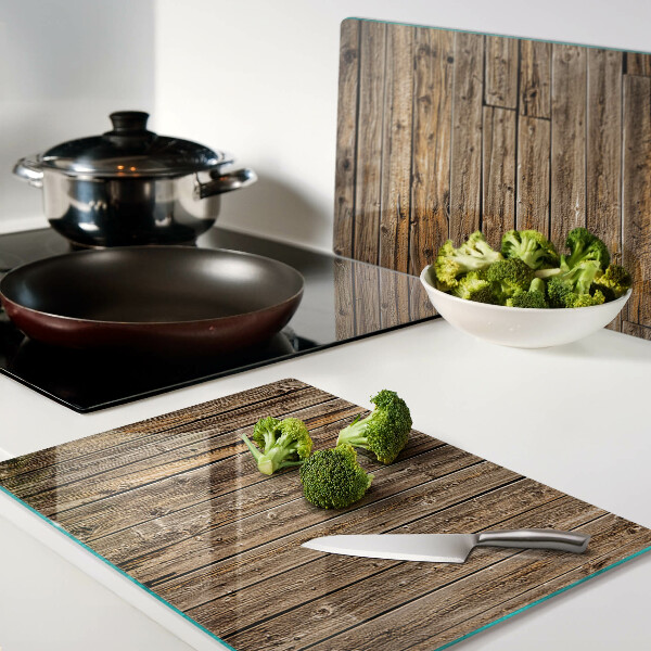 Glas schneidebrett Holzbrett mit einem Fenster