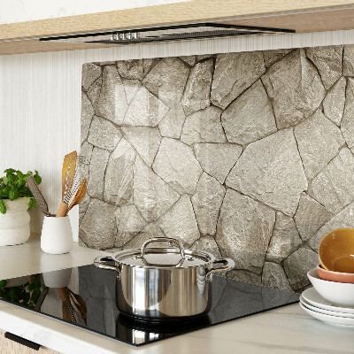 Schneidebrett mit Steinmosaik in Brauntönen